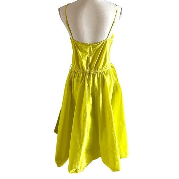Jason Wu Yellow Midi Dress Size 6 - Picture 6 of 7